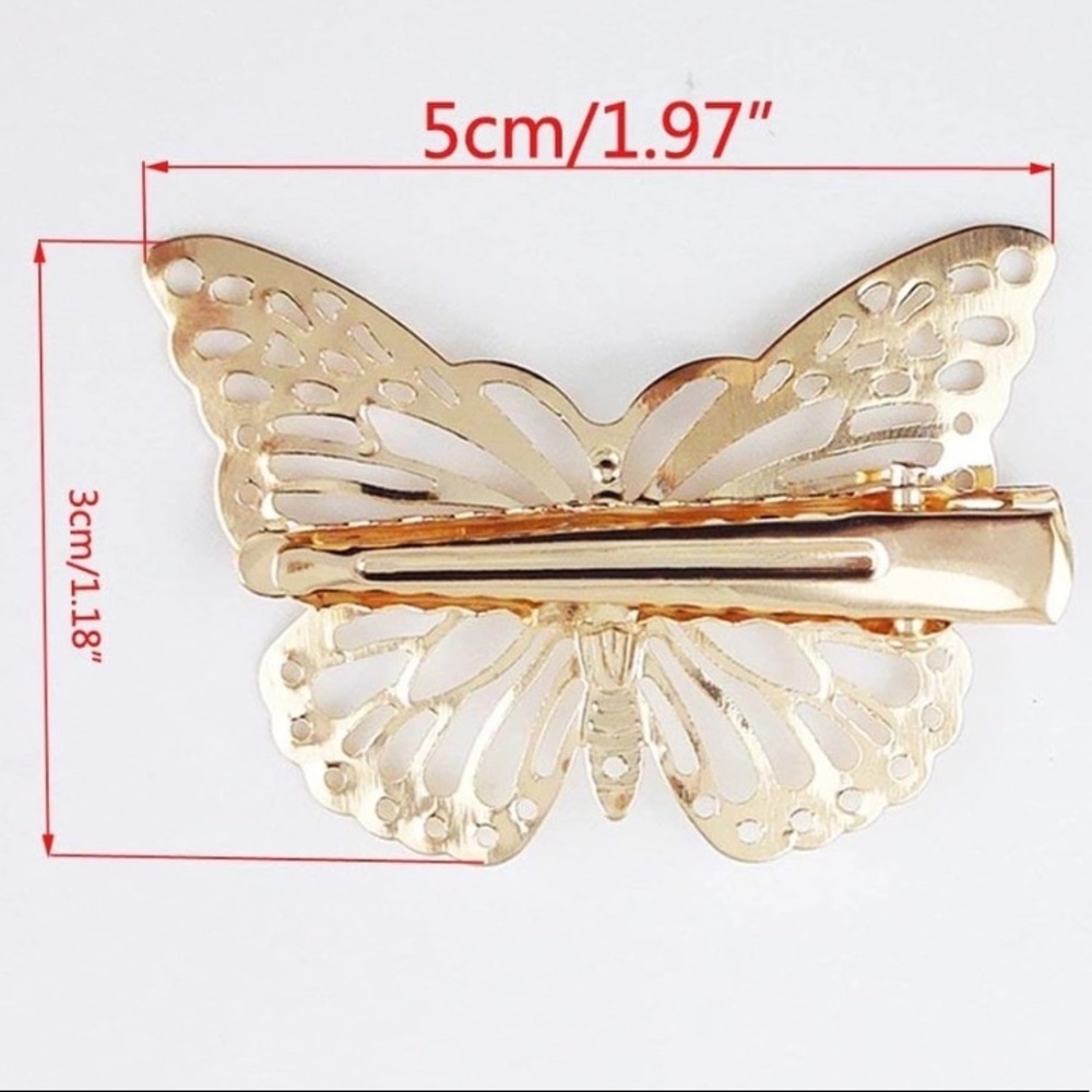 Butterfly hair clips - Picture 3 of 5